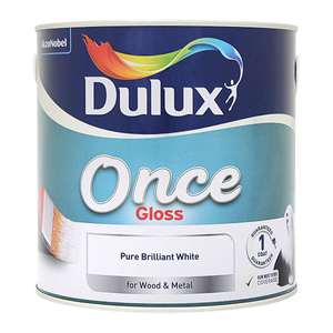 Dulux Once Gloss Pure Brilliant White 750ML