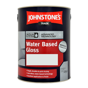 Johnstones Trade Aqua Gloss Black (Ready Mixed) 1L