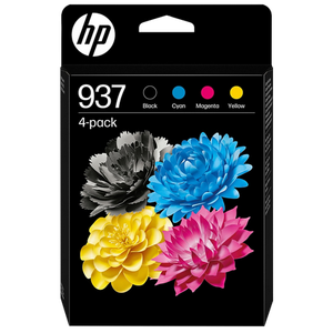 HP 937 Original Ink Cartridge 6C400NE Cyan, Yellow, Magenta, Black Multipack Pack of 4