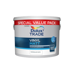 DULUX Trade Vinyl Matt 7.5L B/White