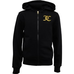Juicy Couture Girls Zip Thru Hoodie Black