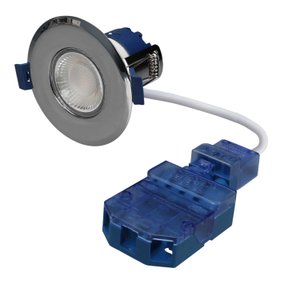 4W / 6.4W LED Fire Rated Tri-Colour Dimmable Downlight Chrome