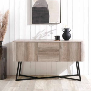 Newark Grey and Black Sideboard