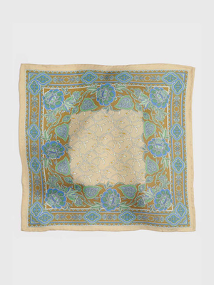 Olive Botanical Pocket Square