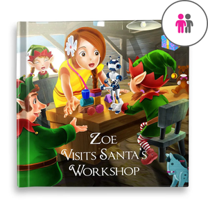 “Visits Santa's Workshop" Personalised Story Book