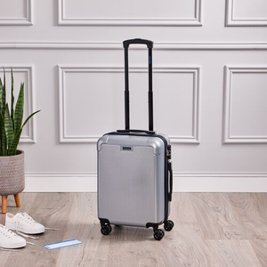 Cabin Bag Lightweight Luggage - Metallic Silver