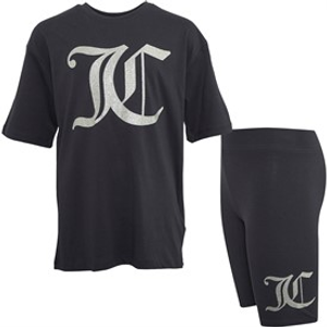 Juicy Couture Girls Boyfriend T-Shirt And Cycling Shorts Set Night Sky