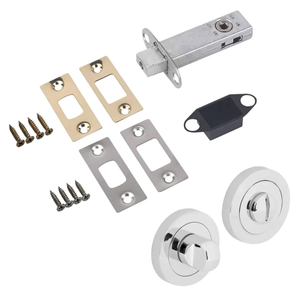 Bathroom Door Mortice Tubular Deadbolt w/ Thumb Turn & Release - 64mm - Designer Levers