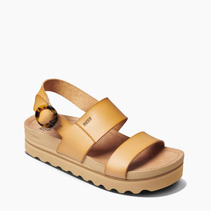 Reef Womens Vista Hi Buckle Summer Vegan Leather Sandals - 6 UK / Natural