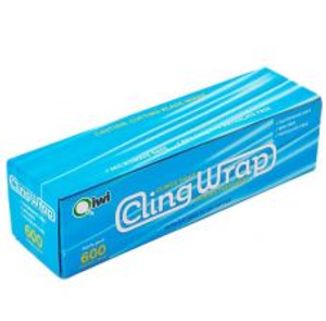 Qiwi Cling Wrap Dispenser Roll with Zip Slide Cutter - 330mm x 600m