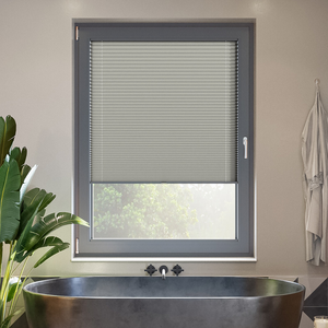 Solaris, Pewter Grey - Clip Fit Pleated Blind
