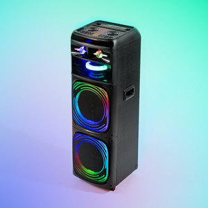 X Echo Extreme Party Tower Speaker 100W with Wireless Microphone Black