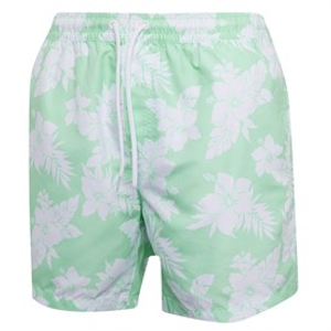 Onfire Mens Hibiscus Swim Shorts Pastel/Mint