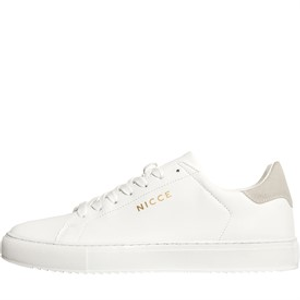 NICCE Mens Sector Trainers White/Grey/Gold