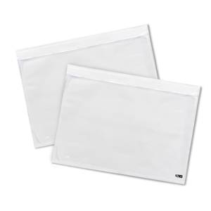 250PCS Plain Doculopes 240mm x 330mm Large Sticker Pouch A4 Document Envelope - White