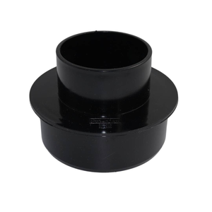 Aquaflow Black Round Guttering Downpipe 112mm-68mm Adaptor 