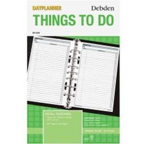 Debden Desk Dayplanner Refill 140mm x 216mm - Things to Do