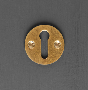 Open Escutcheon - Aged Brass