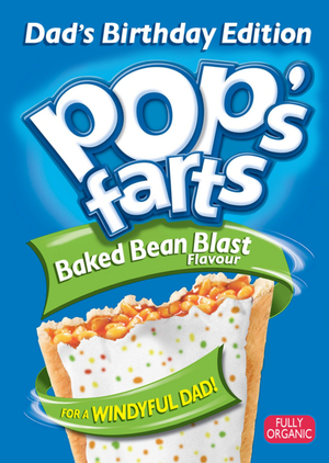 Pop's Farts For A Windyful Dad Birthday Card