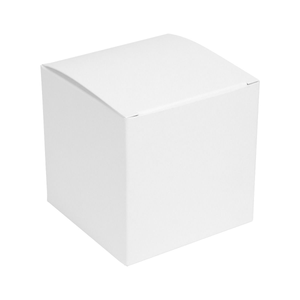 One Piece White Flat-Pack Candle Box