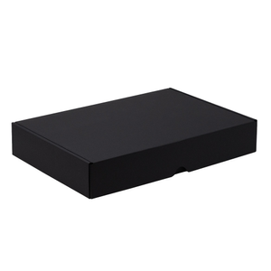 Black 1-Piece A4 Corrugated Postal Box