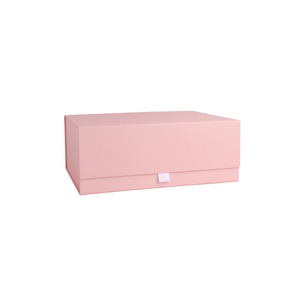 Deep Rose Quartz Pink Magnetic Gift Box with Ribbon Tab