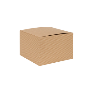 Brown Kraft Recycled Square Flat Packed Gift Box 150mm width
