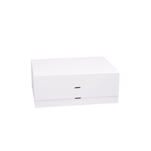 Deep Black Gift Box With Cut-Outs For Ribbon