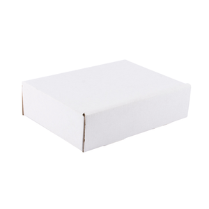 Pack of 50 Medium White Corrugated Postal Boxes 232mm length