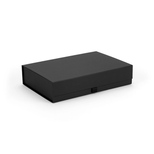 Black Ribbed A4 Magnetic Gift Box