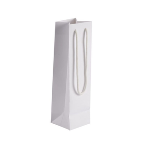 Bottle Portrait White Paper Gift Bag With Rope Handles