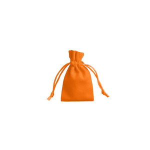 Small Fondant Pink Cotton Bag With Silk Drawstring