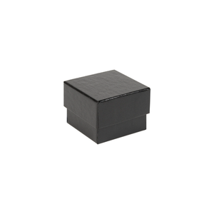 Black Embossed Recycled Ring Box