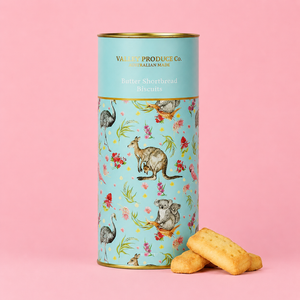 Moonpig Pure Butter Shortbread Blue Embossed Tube