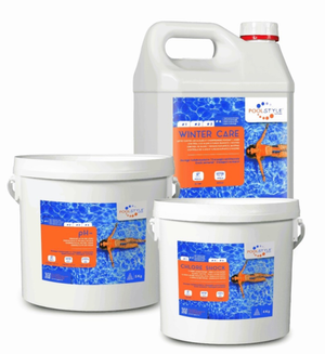 Poolstyle Kit Prodotti Chimici Piscina Fino a 50 MC Chiusura Invernale - Alta Qualità
