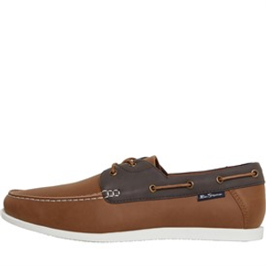 Ben Sherman Mens Oceanic Deck Shoes Brown/Dark Brown