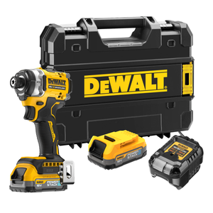 DeWalt DCF860E2T 18V XR Cordless Brushless Impact Driver With 2 x 1.7Ah Powerstack Batteries, Charger & TSTAK Case