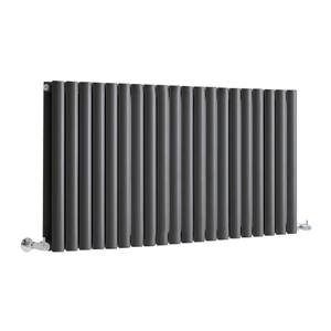 Milano Aruba - Horizontal Designer Radiator - Double Panel - 600mm x 1180mm - Anthracite