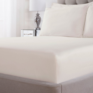 100% Cotton 400TC Ivory Deep Fitted Sheet (OLD)