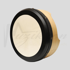 Muzikkon 14”x6" Premium Celtic Irish Bodhran with Easy Tune System Deep Rim T-BAR & Taped Finish