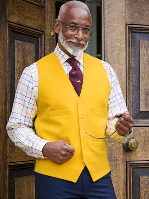 Buttercup Yellow Moleskin Waistcoat