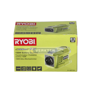 Batteriadapter Ryobi RY18BI150A-0; 230 V -> USB (x2); För laddning av telefonbatterier