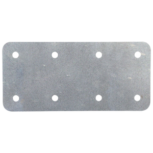 No.4718 Short Internal Sleeper Straight Flat Support Plate - Galvanised