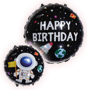 18" Happy Birthday Space