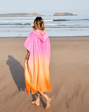 Tropic Dip Changing Towel in Pink/Orange