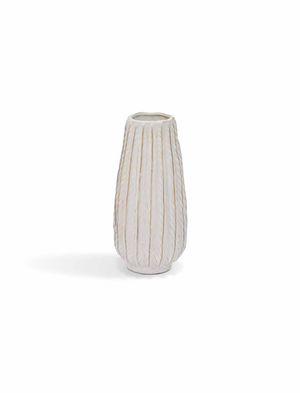 Osmington Vase - Stoneware, White, Tall