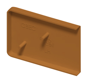 Eurocell Fascia End Cap - Golden Oak