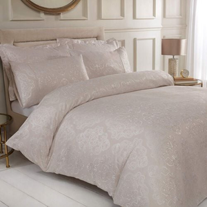 DOUBLE DUVET COVER Enniskerry Jacquard Champagne