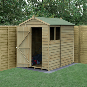 Forest 5x7 4Life Overlap Apex Shed - 2 Windows