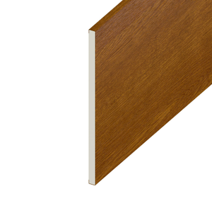 Eurocell uPVC Multi-Purpose Soffit Board – Golden Oak, 5m x 300mm